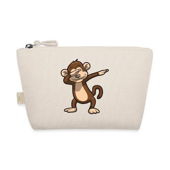 Dabbing monkey funny gift kid birthday - Organic Pouch - nature - Front