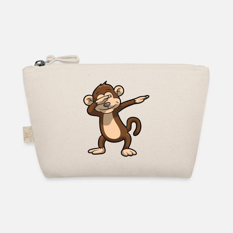 Dabbing Affe lustig Geschenk Kind Geburtstag - Bio-Täschchen - Natur