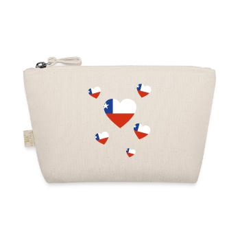roots home country wurzeln geschenk Chile - Bio-Täschchen - Natur - Vorne