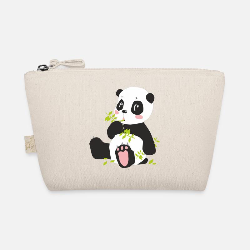 the cute panda Organic Pouch