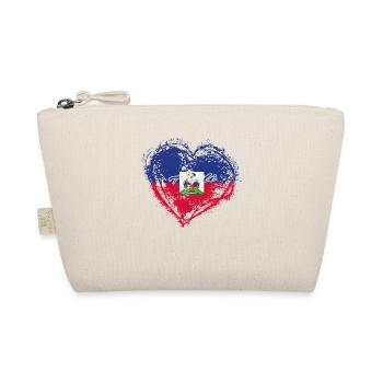 HOME ROOTS COUNTRY GIFT LOVE Haiti - Bio-Täschchen - Natur - Vorne