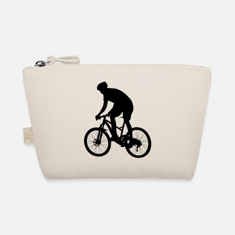 Fahrer des Mountainbikes Bio-Täschchen