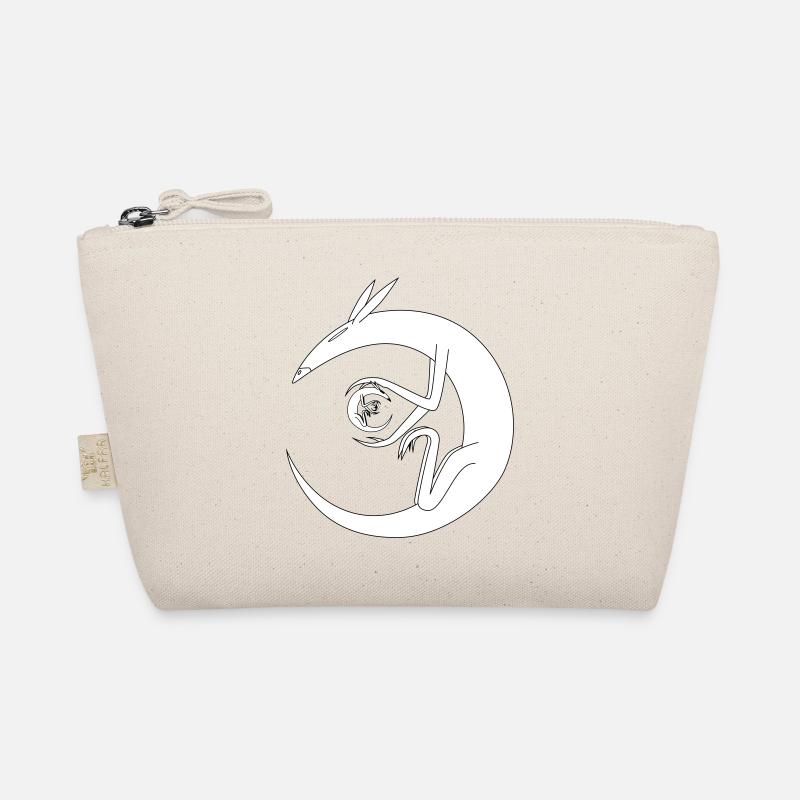 Rat Abstract Art Gift Idea Animals logo Organic Pouch