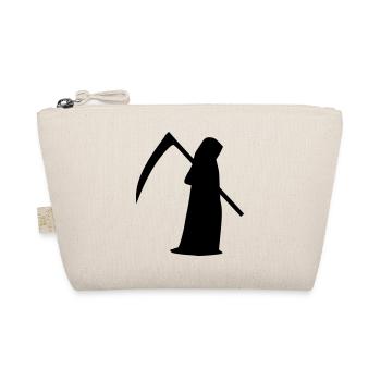 Scythe Death Silhouette Gift Halloween - Organic Pouch - nature - Front