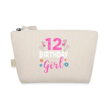 Birthday Girl - 12 years old - Organic Pouch - nature - Front