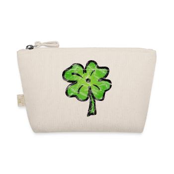 Shamrock lucky Ireland vintage - Organic Pouch - nature - Front