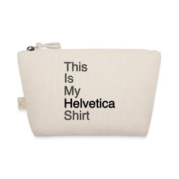 Typography shirt graphic design gift bark - Organic Pouch - nature - Front