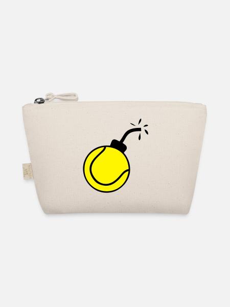 bomb ball tennis1 - Organic Pouch - nature - Front