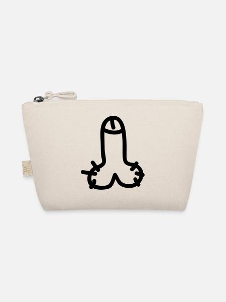 Penis - Bio-Täschchen - Natur - Vorne
