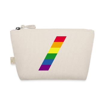 Rainbow / Regenbogen / Peace / Pride / Gay / LGBT - Bio-Täschchen - Natur - Vorne