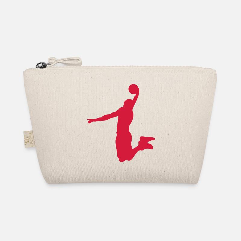 basketball dunk player2 Organic Pouch