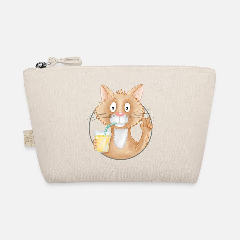 Limo-Katze - Bio-Täschchen - Natur