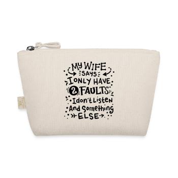 Humour amusant mari relation sarcasme cadeau femme - Trousse biologique - nature - Devant