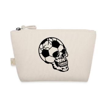 death head football ball head dead skul - Organic Pouch - nature - Front