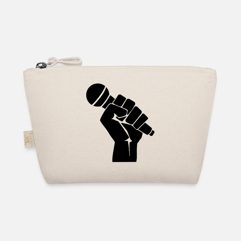 Faust mit Mikrofon Bio-Täschchen