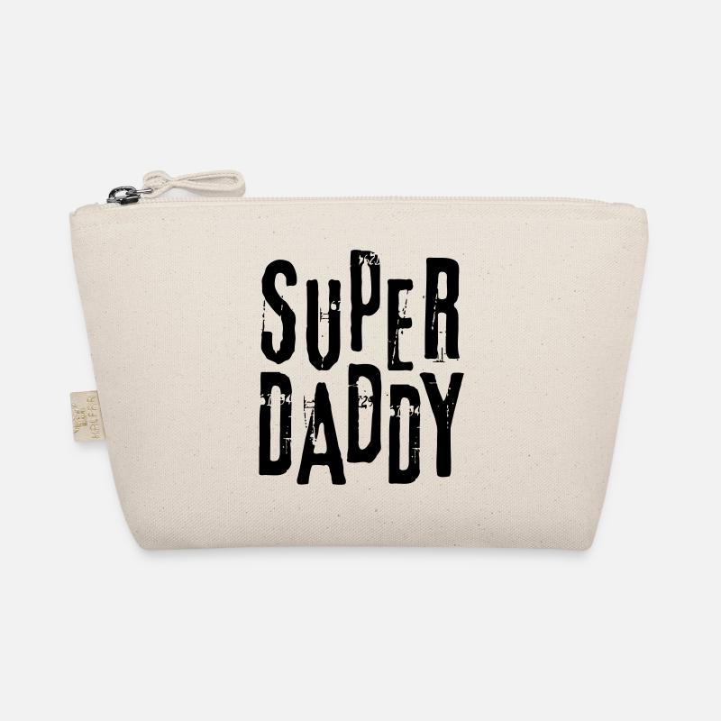 Bester Vater Papa Geschenk Vatertag Superdad - Bio-Täschchen - Natur
