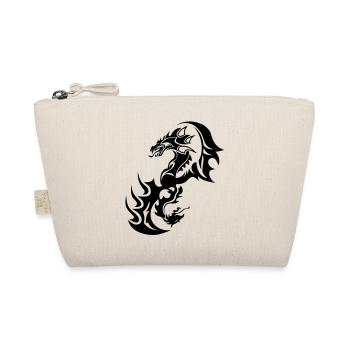 Drachen Tribal Tattoo tatouage14 - Bio-Täschchen - Natur - Vorne