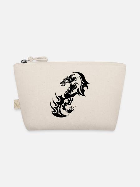 Drachen Tribal Tattoo tatouage14 - Bio-Täschchen - Natur
