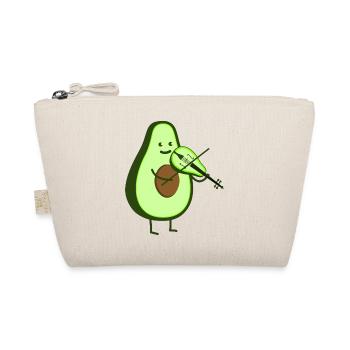 Avocado with violin - Organic Pouch - nature - Front