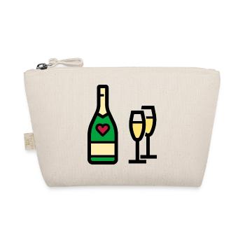 or sparkling wine for Valentine's Day - Organic Pouch - nature - Front