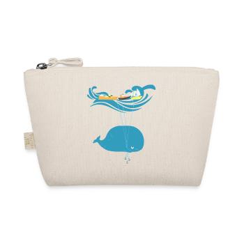 Lustiger Wal Ballon Meer Schiff Kinder Geschenk - Bio-Täschchen - Natur - Vorne