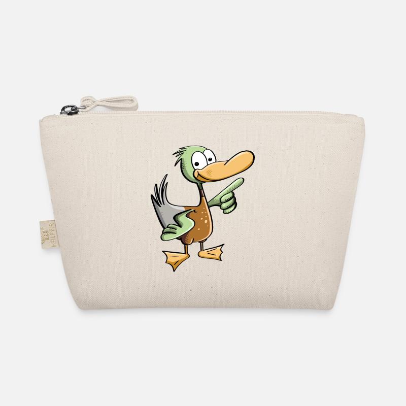 Lustiger Erpel - Ente Comic - Bio-Täschchen - Natur