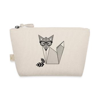 Fuchs mit Brille - Bio-Täschchen - Natur - Vorne