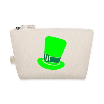 Irish leprechaun top hat St Patrick's day design - Organic Pouch - nature - Front