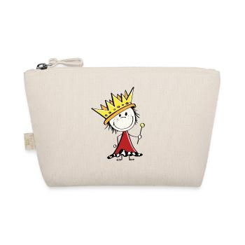 Sweet little king - kings - stick figures - Organic Pouch - nature - Front