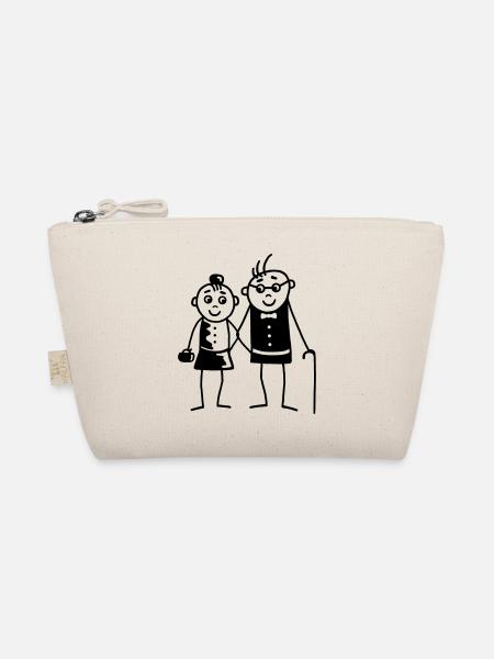 Oma & Opa - Bio-Täschchen - Natur - Vorne