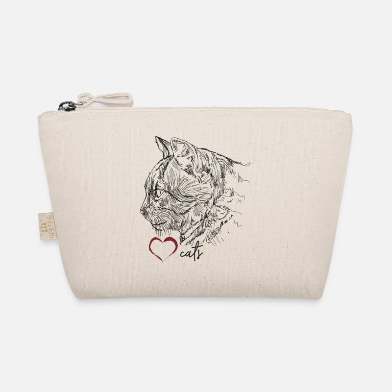 cat face Organic Pouch