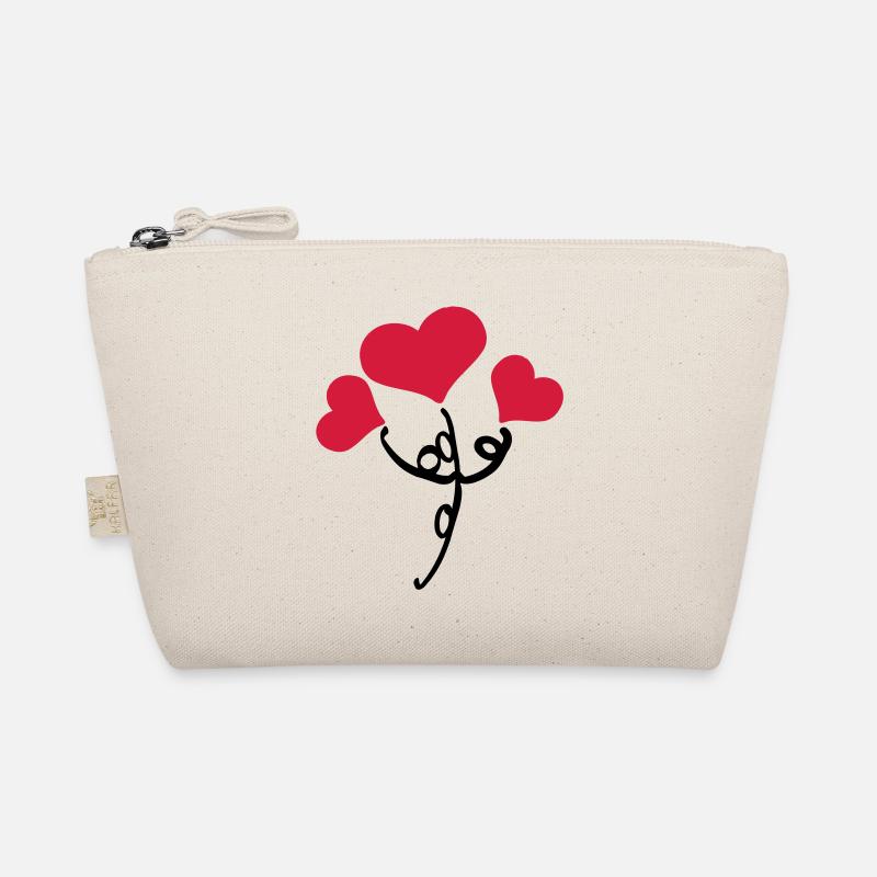 Coeurs rouges fleur Trousse biologique