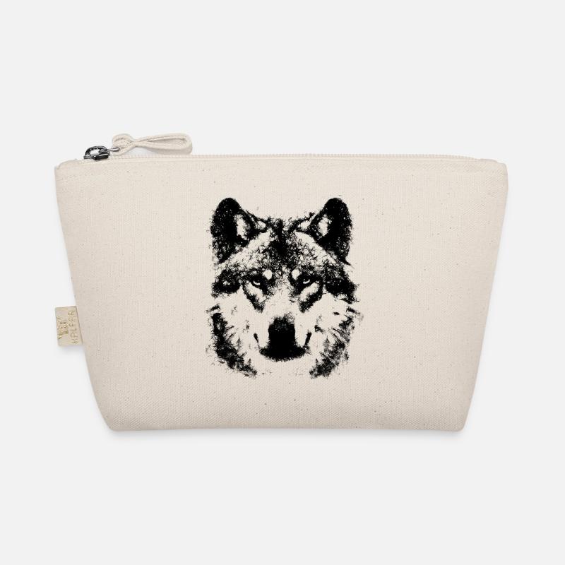 Wolf from lines Organic Pouch