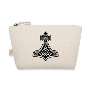 Thors Hammer, Mjolnir, Mjölnir, Amulett, Amulet, - Organic Pouch - nature - Front
