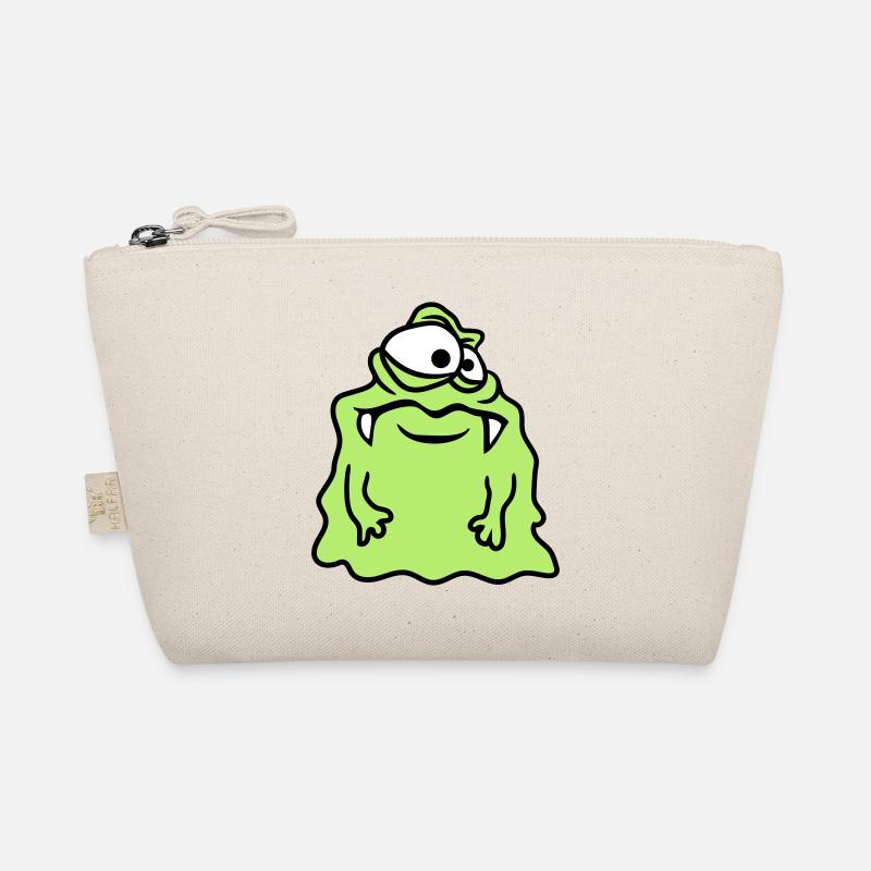 glibber mucus disgusting slimy face head mons Organic Pouch