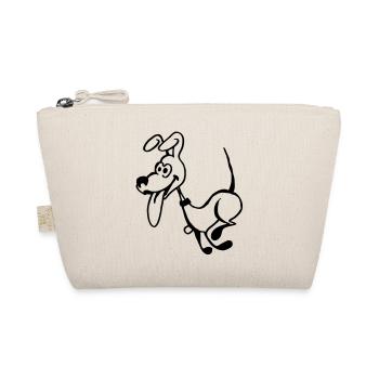 Crazy dog - Organic Pouch - nature - Front