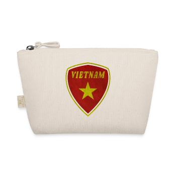 Vietnam Armoiries Vintage / Cadeau Hanoi drapeau - Trousse biologique - nature - Devant