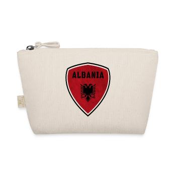 Albania Coat of Arms Vintage / Gift Albania Kosovo - Organic Pouch - nature - Front
