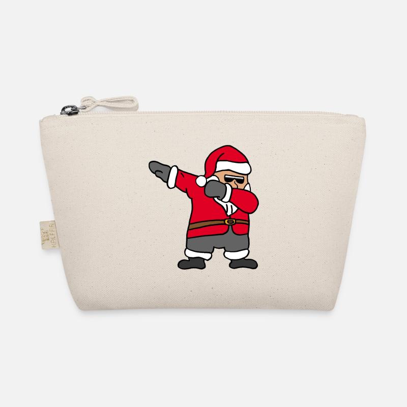 Weihnachtsmann Dab, Rap, Weihnachten, Christmas - Bio-Täschchen - Natur
