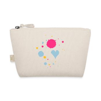 Gouttes de peinture et un coeur - Trousse biologique - nature - Devant