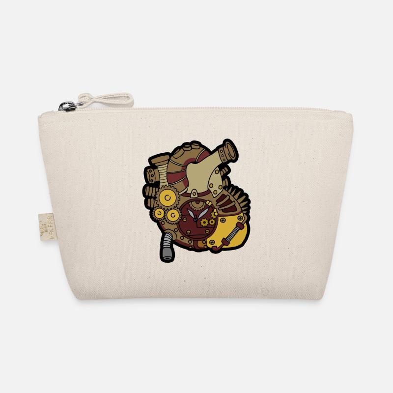 Steampunk Herz Bio-Täschchen