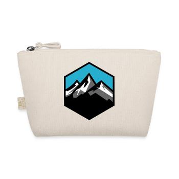 Mountain Logo Coat of Arms Hiking Trekking Mountain Symbol - Organic Pouch - nature - Front