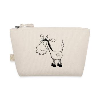 Funny little Donkey - Donkeys - Organic Pouch - nature - Front