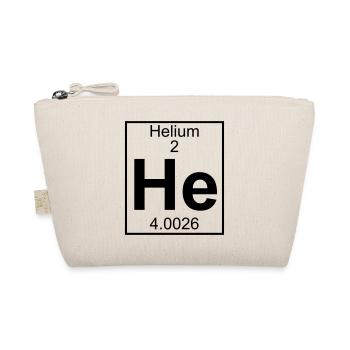 Periodic table element 2 - He (helium) - BIG - Bio-Täschchen - Natur - Vorne