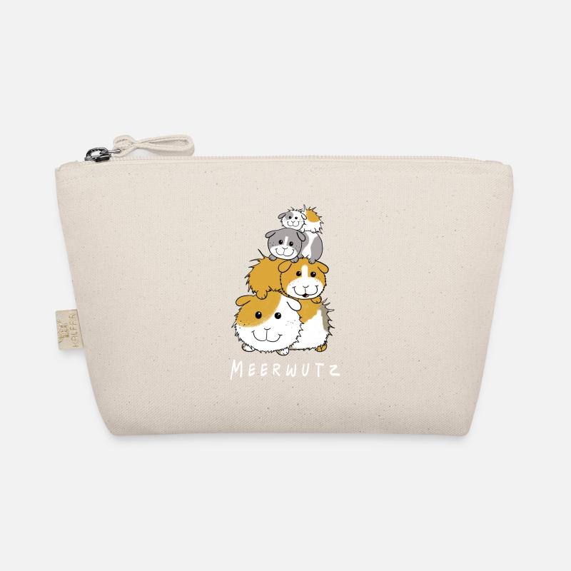 Happy Meerschweinchen I Meersau Geschenk I Fun - Bio-Täschchen - Natur