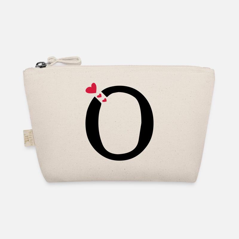 Capital letter O with hearts Organic Pouch
