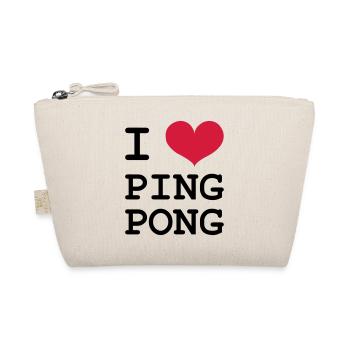I Love Ping Pong - Trousse biologique - nature - Devant