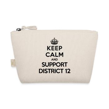 Keep calm and support District 12 (Hunger Games) - Bio-Täschchen - Natur - Vorne