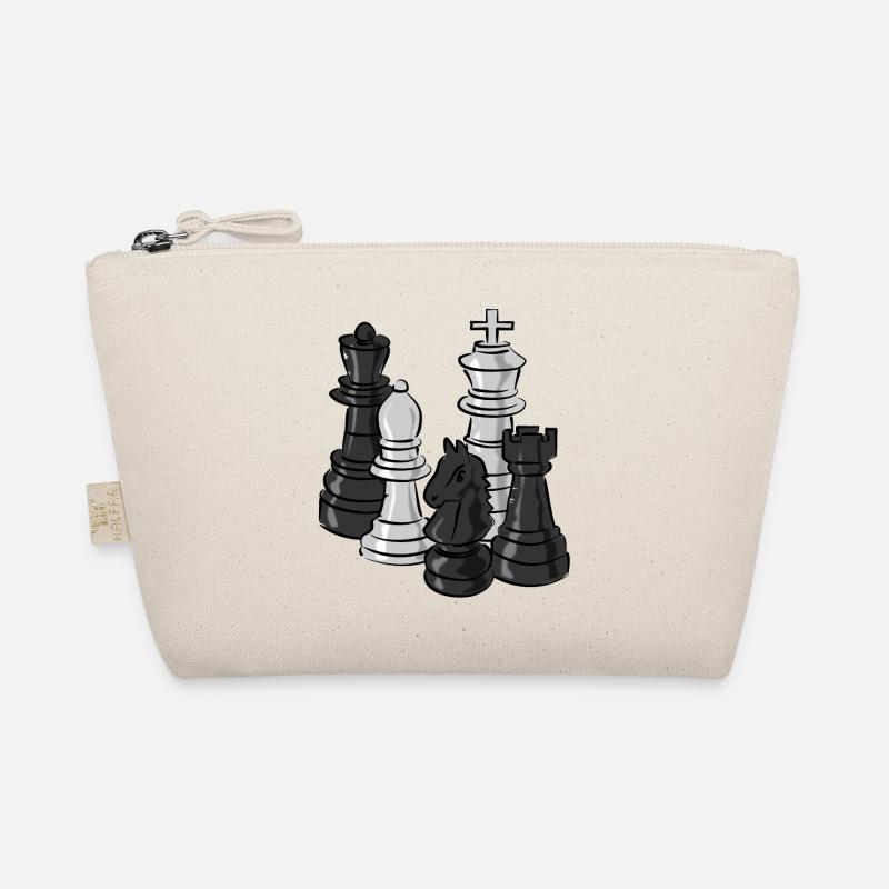 schach figuren sport - Bio-Täschchen - Natur
