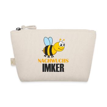 Nachwuchs Biene imker Kind Baby Geschenk - Bio-Täschchen - Natur - Vorne